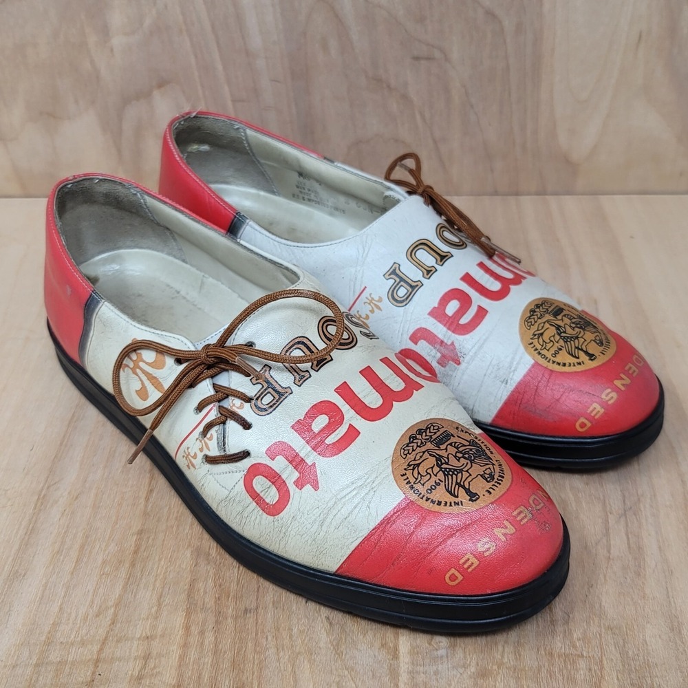 Icon Campbells Tomato Soup Shoes Womens 8.5 M Andy Warhol